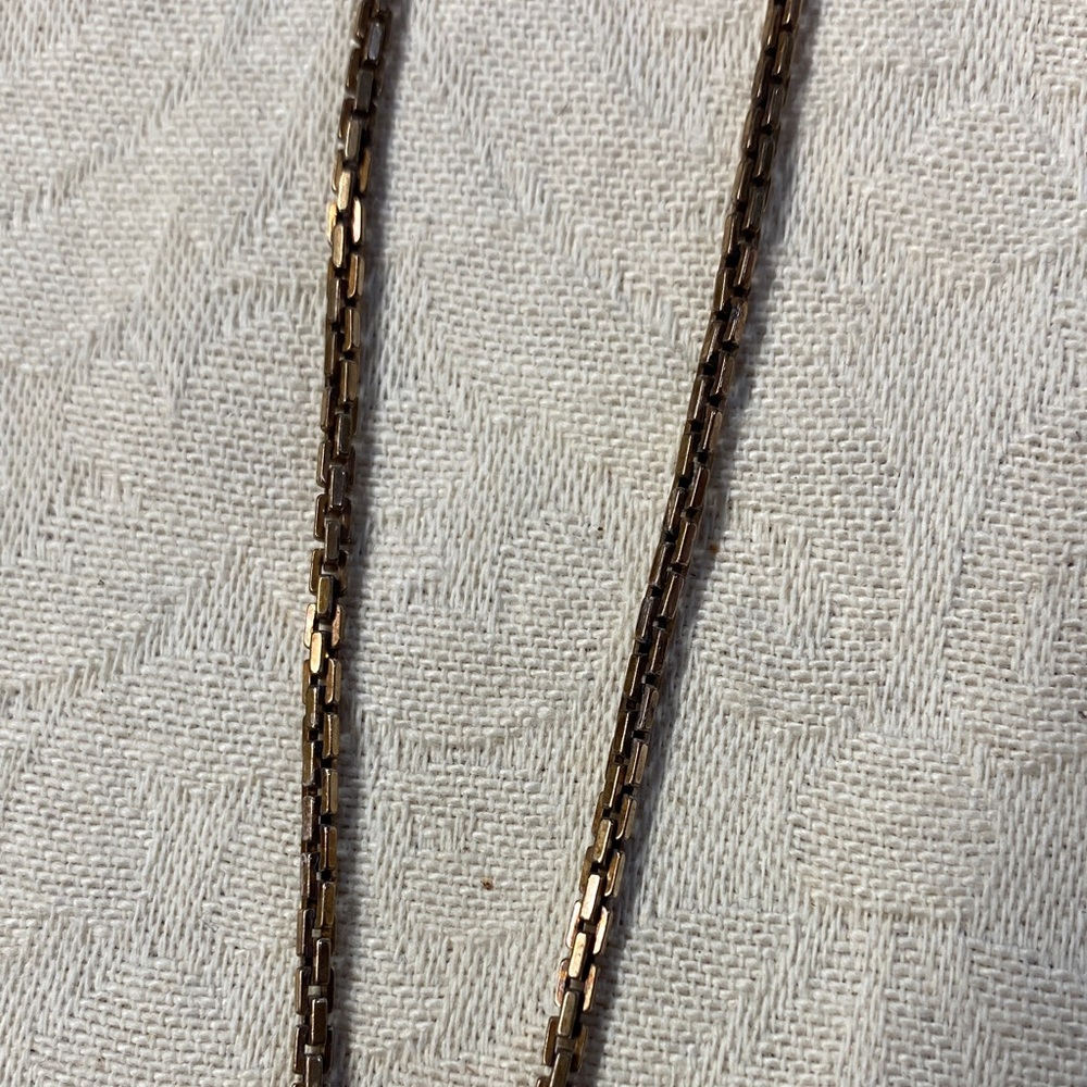 Antique Pocket Watch Chain with Tie Bar and Fob - Picture 5 of 6